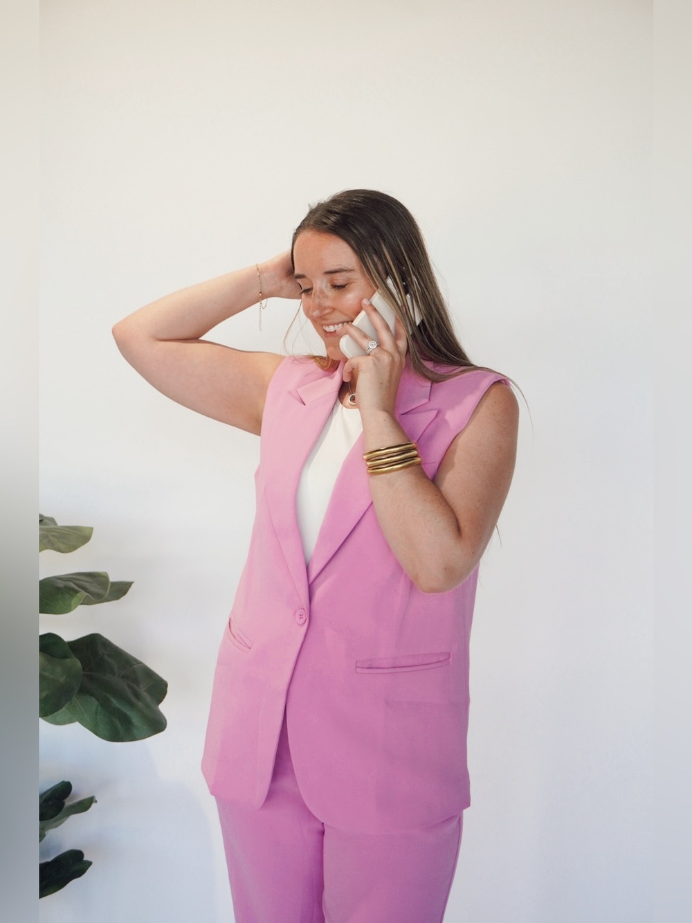Pink Vest Set